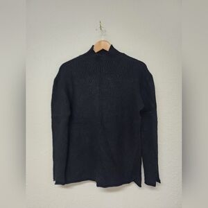 CharlieB women's black sweater, size Large, turtleneck, dressy, business casual